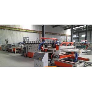 China Plastic Extruder Wood Plastic Composite Extrusion Line / WPC Decking Making Machine supplier