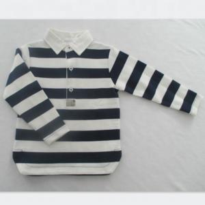 Heavy Yarn Dyed T Shirts Jersey Long Sleeve Polo Shirt