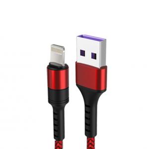 Colorful Nylon Lightning Cable 1m 2m Custom Logo Fast Charging For Iphone