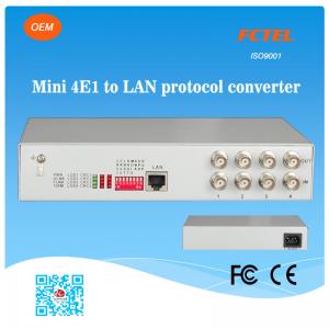 China FCTEL 4E1 to Fast Ethernet LAN Managed Protocol Converter supplier