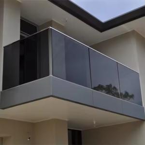 ODM Aluminum Glass Fence Aluminium Channel Frameless Glass Balcony Railing