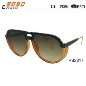 China Newest Style 2018 plastic Fashionable Sunglasses,UV 400 Protection Lens supplier