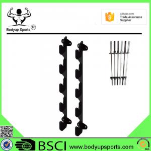 China Vertical Barbell Storage Rack , Barbell Weight Rack Cast Iron Material supplier