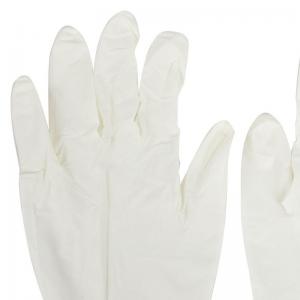 Anti Bacterial Disposable Protective Gloves , Non Latex Disposable Gloves With Rolled Rim