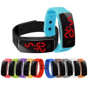 Led Light Bracelet Children Watch Silicone Rubber Wristband Watch