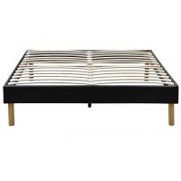 China Contemporary King Upholstered Platform Bed King Assemble PU Leather 140x190Cm on sale