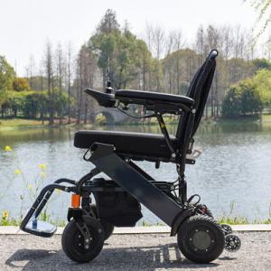 Lithium Battery Alu Electric Motorized Wheelchair 100 KG Load