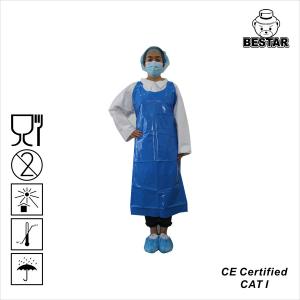 Large Blue TPU Disposable Catering Aprons For Food Industry