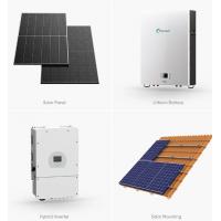 China Storage 10000W Solar Power System 120v 240v Split Phase 8KW 10KW 20KW 30KW 50KW Solar Energy System 10 Kw Hybrid on sale