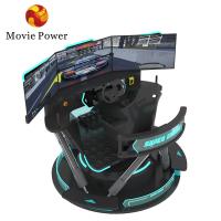 China Car Racing Simulator Driving Game Machine 6 Dof Motion Platform F1 Racing Simulator With 3 Screen on sale