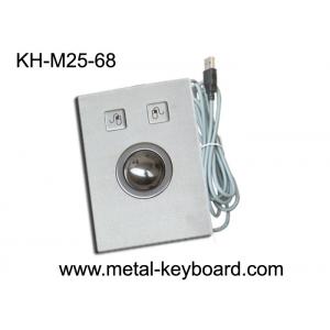China Anti Vandal Industrial Pointing Device Panel Mounted Trackball Stainless Steel Material supplier