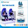 Two Seats 9D VR Simulator Interactive Virtual Reality Games Machine With Crank