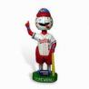 Funny Polyester Artificial Epoxy Resin Ctafts Baseball Player Bobble Head for