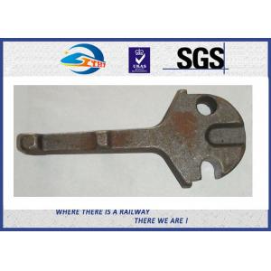 China Plain Inserts Rail Clips Casting Iron Rail Shoulder Concrete Sleepers supplier