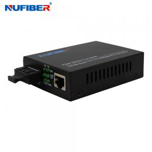 Duplex SM 1310nm 20km SC Fast Fiber Media Converter 10/100M