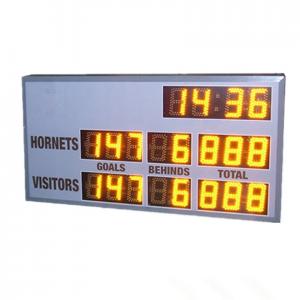 China Small Model AFL Electronic Scoreboard 60cm X 120cm X 10cm With 6 Inch Digits supplier