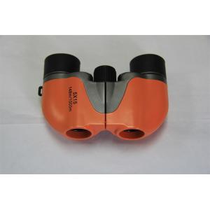Lightweight Children's Toy Binoculars , Orange Kid Looking Through Binoculars
