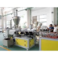 China Fire Resistance PVC Profile Extrusion Line 55KW WPC Wall Panel Production Line on sale