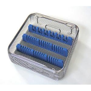 Welded / Perforated Endoscopes Sterilization Trays , Sterilization Baskets Stainless Steel