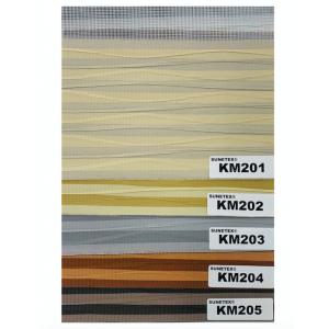 ISO9001 Balcony Semi Blackout Zebra Blinds Fabric 80mmx120mm