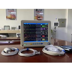 China Monitor de paciente portátil de parámetros múltiples con ECG SPO2 NIBP y medición de temperatura supplier
