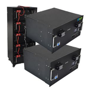 China Cas industriel stable 5U 48V 100AH batterie au lithium fer phosphate noir étanche à l'eau et à la poussière supplier