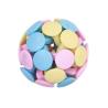 Macarone Cat Bell Ball Laser Pointer tecida Tricolor Cat Toy Round