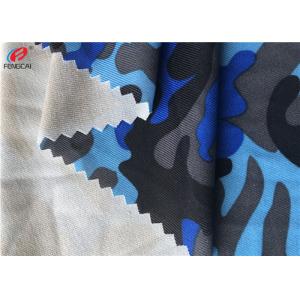 Sports Wear Weft Knitted Fabric Printed 4 Way Lycra Fabric For Swimwear Trunks