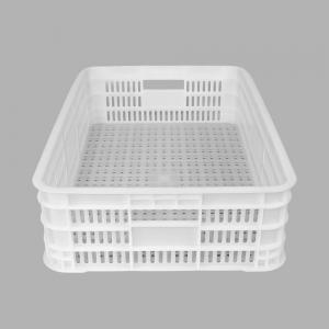 Supermarket Plastic Mesh Stackable Moving Crate for Customized Color Durable Design
