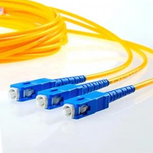 China Indoor Fiber Optic Jumper Simplex Singlemode LC To SC Fiber Patch Cord Low Insertion Loss supplier