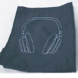 Headphone Nylon Drawstring Storage Bag Portable Carry