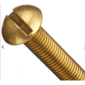 China Brass Slotted Round Head Machine Screw Hot Sell Product With Best Quality supplier
