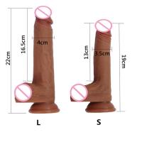 RoHS Huge Fake Penis With Ball IPX6 35mm Artificial Penis For Women