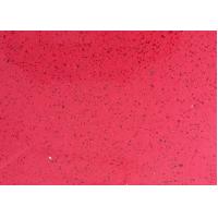 China Rose Red Recycled Glass Quartz Countertops Scratch Resistance 3000mm X 1400mm on sale