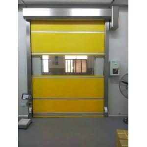 Warehouse PVC Rapid Roller Doors Control Climate Conditions Push Button