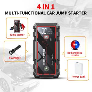 China Arrancador de batería de coche portátil de 12 V y 6400 mAh con pantalla LED multifunción wholesale