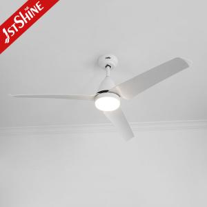 China 5 Speed 35W Modern 52 Inch Ceiling Fan With Light Remote Control supplier