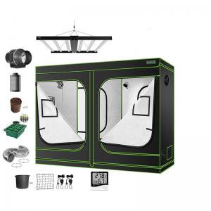240x240x200 Grow Tent Indoor Plants, Removable Floor Tray and Tool Bag for Indoor Plant Growing 600D