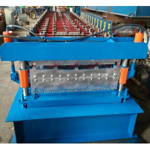 China 2 Layer GI Roofing Sheet Roll Forming Machine Trapezoidal Corrugated Two Profiles supplier