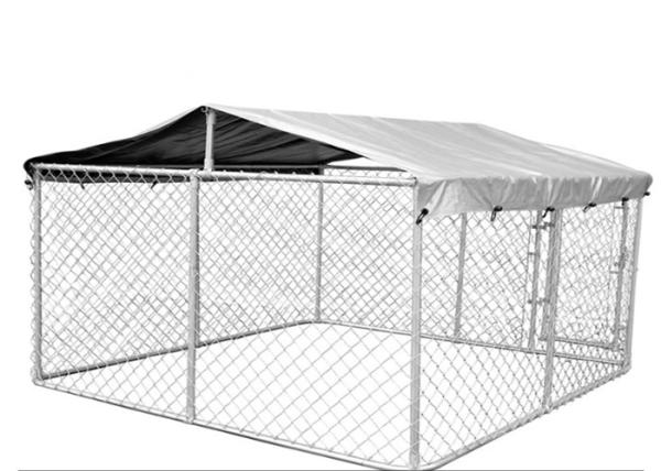 8FT X 50FT Chain Link Fabric Fence With Razor Barbed Wire For High Level Security