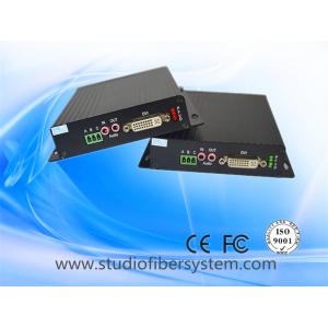 China 1 Port DVI Over Fiber Optic Extender with bidi stereo audio&rs232 to 80KM supplier
