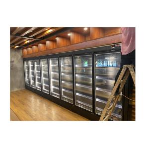 China Painted Steel Commercial Multideck Fridges Drinks Display Chiller R404a With Multi Gate Glass Door wholesale