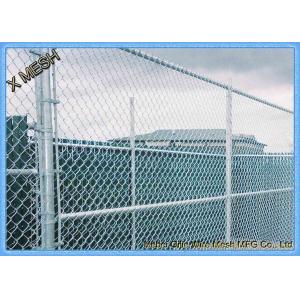 China 5 Ft Metallic Coatings Hot Dipped Galvanized Chain Link Fence Fabrics For Rural SGS Listed supplier