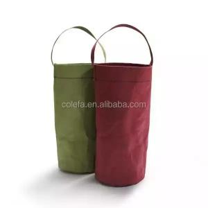 China Washable Kraft Paper Single Wine Bottle Bag Thermal / Tear Resistant Portable Waterproof supplier
