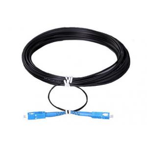 China High Speed Indoor Drop Cable FTTH / FTTX PVC LSZH Fiber Patch Cord for CATV supplier