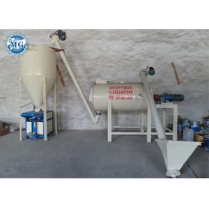 China Simple Dry Mortar Plant For Building , Spiral Ribbon Mixer 1-3 Tons Per Hour supplier