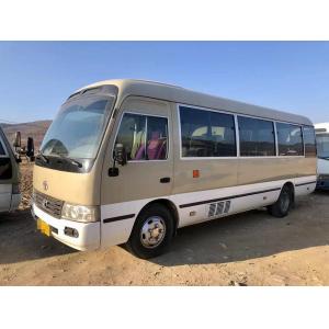 China 26 Seats Used TOYOTA Coaster Mini Bus Passenger Tourism Bus With Electric Door supplier