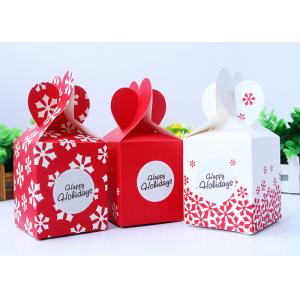 Especial Shape Printed Presentation Boxes , Apple Gift Box For Christmas Eve
