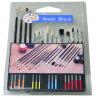 China Slim Long Handled Paint Brushes , Personalised Paint Brush Set T With Plastic Palette wholesale