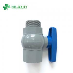 1-1/2 prime prime Blue Long Handle Male Female Threaded PVC Octagonal Ball Valve Pn25